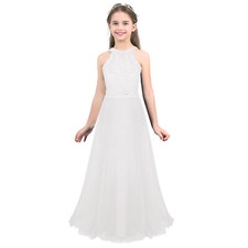 Girl Lace Chiffon Dress Junior