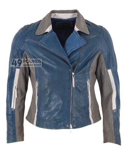 Men biker leather jacket - men's,