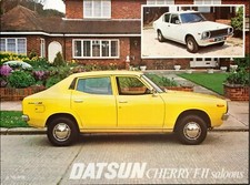 Datsun Cherry F-II Saloon Brochure leaflet 1978