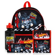 Hot Wheels Backpack 4 Pc