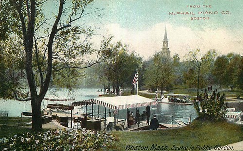 Postcard public garden - public,