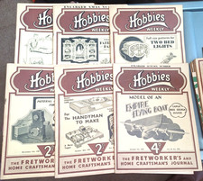 6 x Vintage Hobbies Weekly from October, November, December 1939 with Plans