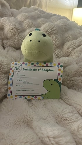 Pickle the dinosaur green - me,