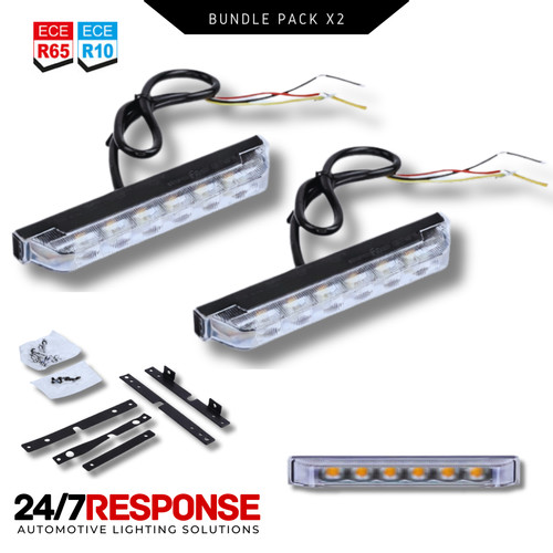 Amber slim grill led r65 - amber,