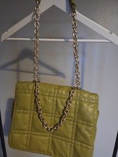 Topshop Quilted Green Gold
