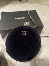 CHANEL Velvet Circular Bag