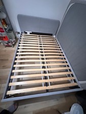 SLATTUM ikea double bed frame used (disassembled)