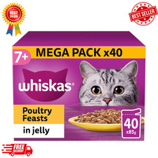 40 x 85g Whiskas 7+ Poultry