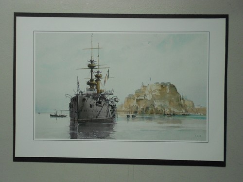Naval print hms - -,