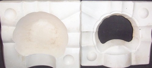 Ceramic mold molds - ceramic, scallop