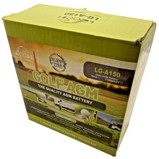 Leoch AGM Golf Battery 12V 22Ah + TBAR 18 HOLE BATTERY.  POWAKADDY.