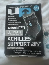 Ultimate Performance Advanced Compression Achilles Gel Support Sport Size S/M