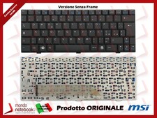 Keyboard Netbook MSI Wind U100 U135 U160 U180 (Black)(No Frame)