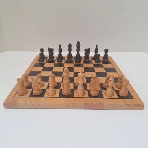 Wooden chess set - wooden,