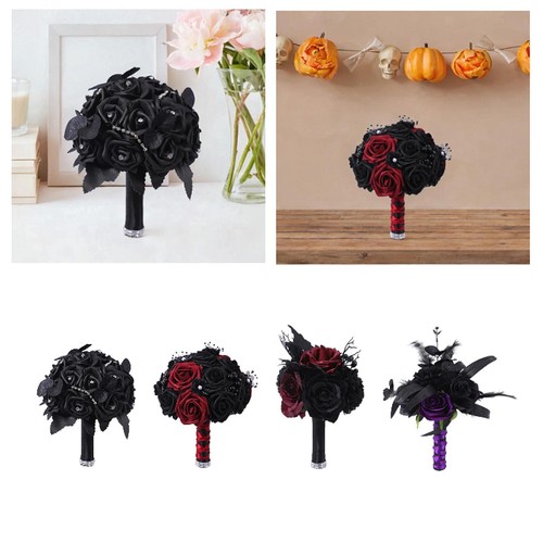 Artificial rose flowers goth - rose,