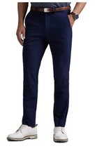 Mens RLX Ralph Lauren Slim Fit Performance Golf Trousers Refined Navy - 34W 34L