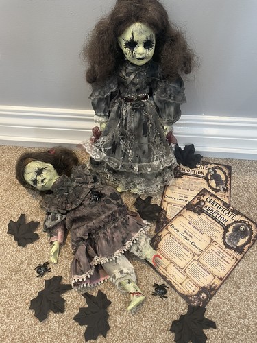 Porcelain horror doll set - doll,