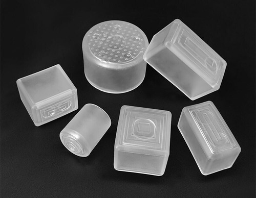 Rubber clear chair ferrules - rubber,