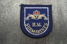 HM Submarines Woven Cloth Patch Badge (L9S)