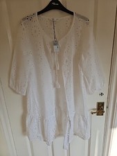 white broderie anglaise Kimono