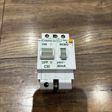 Crabtree Polestar  C 32A Type C 30mA RCBO RCD MCB