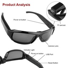 HD 1080P Camera Glasses