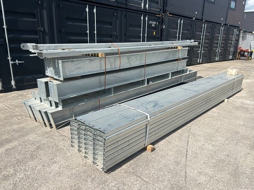 New steel framed building - steel,