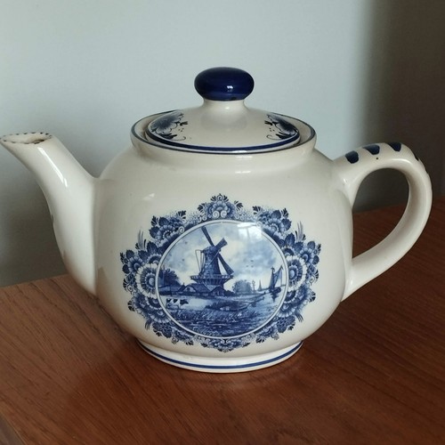 Delft blue teapot delfino - delft,
