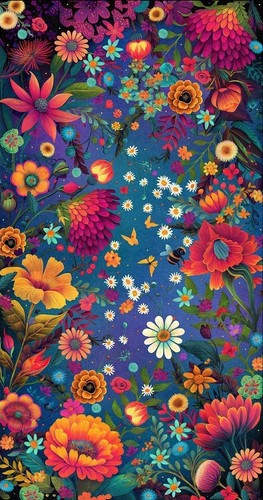 Blank luminous haven floral - blank,