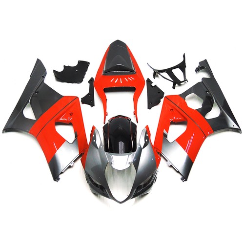 Abs red silver fairings - abs,