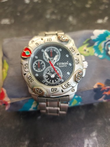 Mens citron quartz wrist - mens,