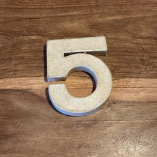 Number 5 Cardboard Number