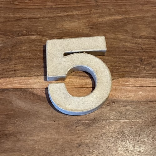 Number cardboard - 5,