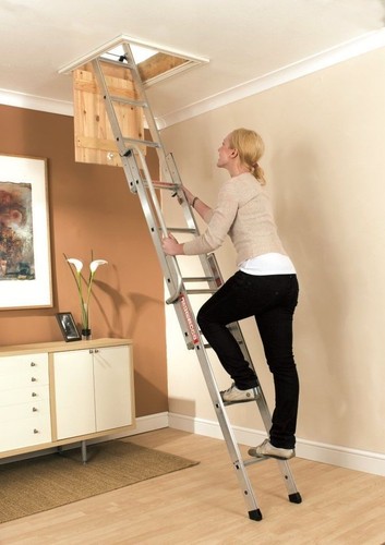 Telescopic loft ladder - telescopic,