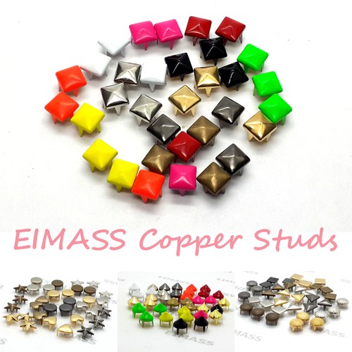 100 copper studs rivets - 100,