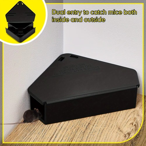 Corner mouse bait station - bait,