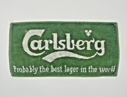Carlsberg lager beer bar towel - beer,