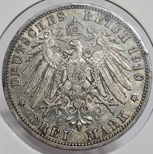 1910 prussia drei mark - prussia,