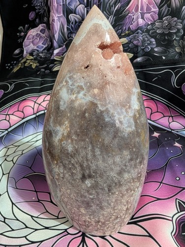 Pink amethyst crystal - pink,