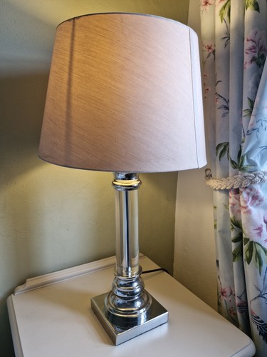 Lucite acrylic chrome - lucite, column