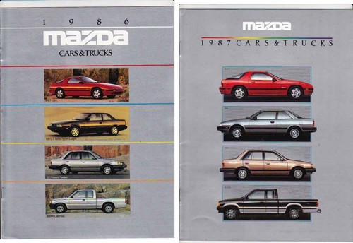 Two 1986 1987 mazda range - two,