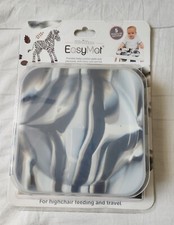 Easy Mat Mini Max Open Suction Plate etc for high chair,Zebra pattern,Unused