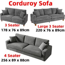 2/3/4 Seater Corduroy Sofa