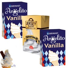 Jersey Dairy Jersey Gold,Kerrymaid Angelito Vanilla Flavour Ice Cream Mix Carton