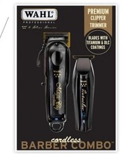 Wahl Cordless Barber Combo Clipper Trimmer Kit  with Carry Bag