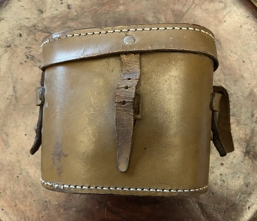 Vintage leather binoculars - vintage,