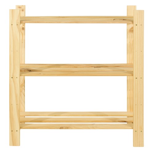 Wall mounted shelves slatted - mounted,