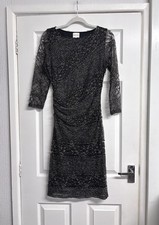 Reiss black lace ruched - reiss,