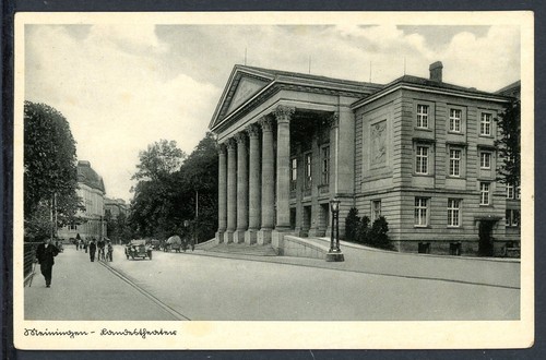 Postcard meiningen theater - postcard,