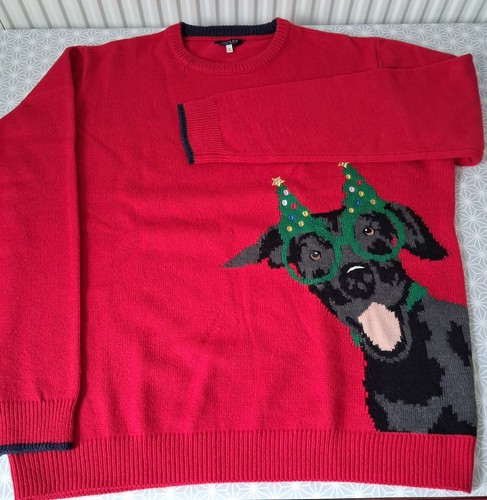 Joules xmas red jumper with - joules,